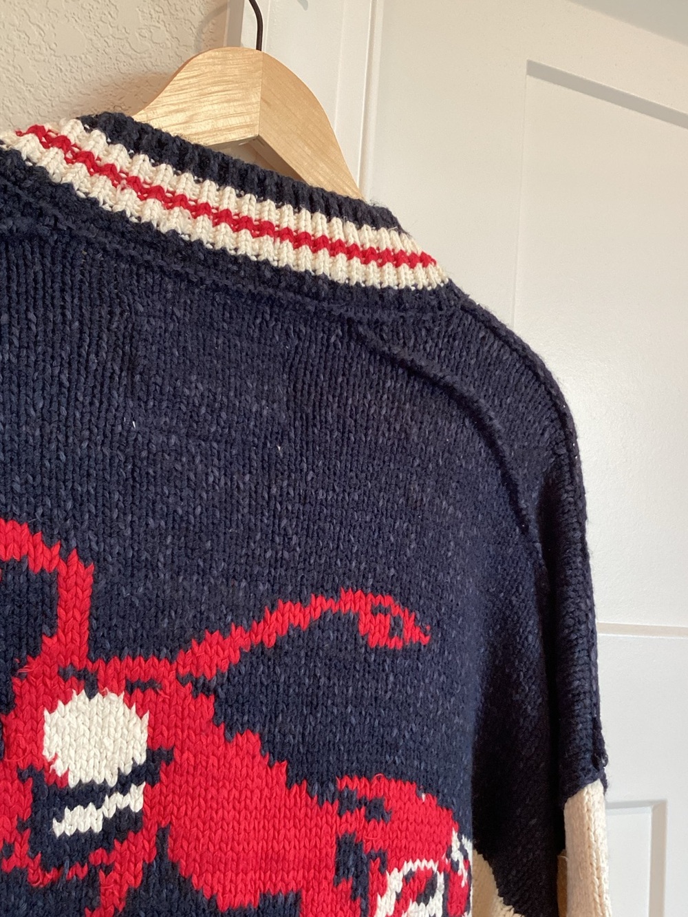 Anthropologie Motorcycle Sweater Cotton Blend Cardigan Pilcro NEW Novelty - Picture 8 of 14